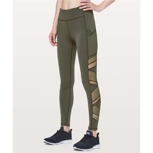 Lululemon | Speed Up Tight *Mesh 28" Camo Green Size 2